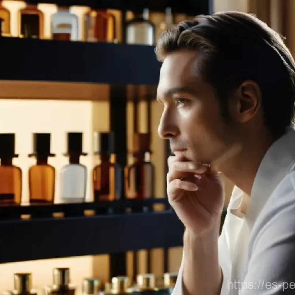맞춤형 향수 디자인 - **Prompt:** A luxurious and intimate perfume atelier. An elegant, discerning woman in her late 30s, ...